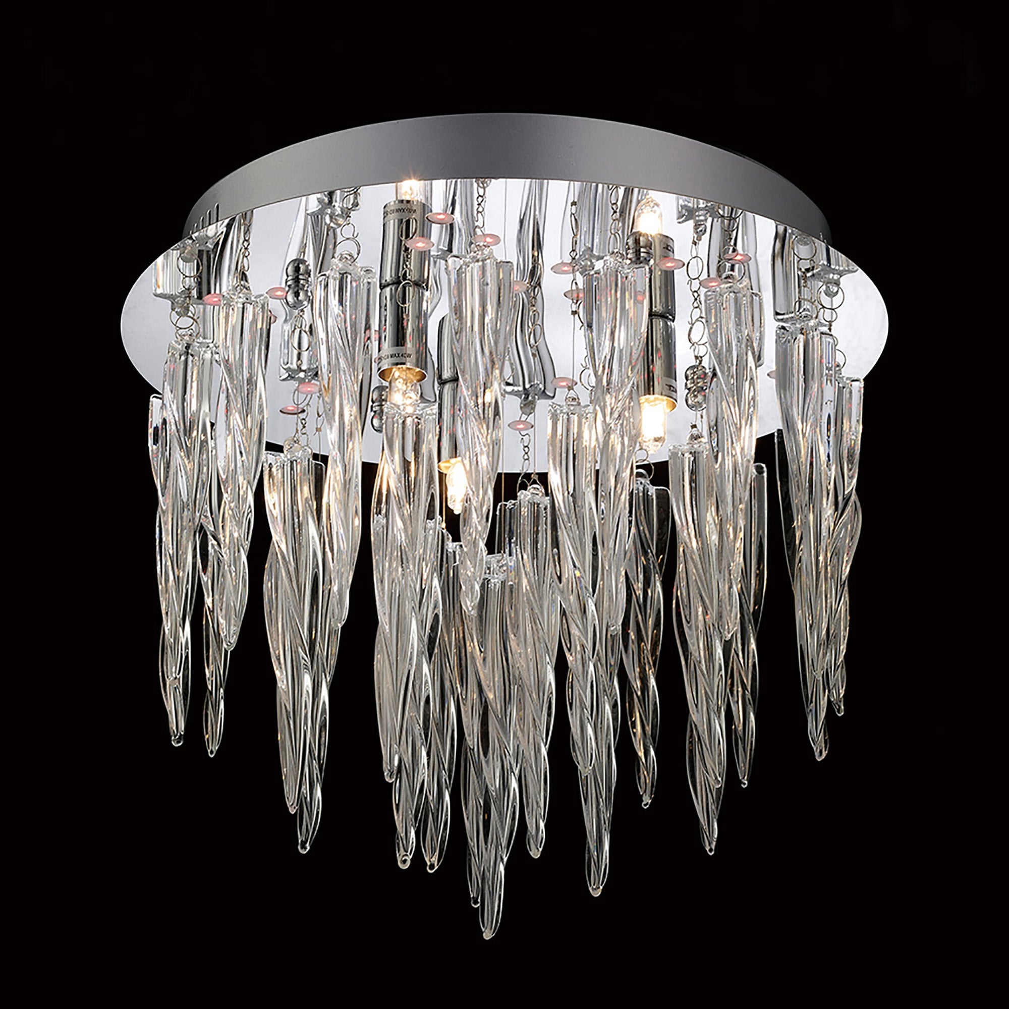Diyas - Tropez Ceiling 3 Light G9 With RGB LEDs And Remote Control Polished Chrome/Glass - Luminosity Designs Ltd