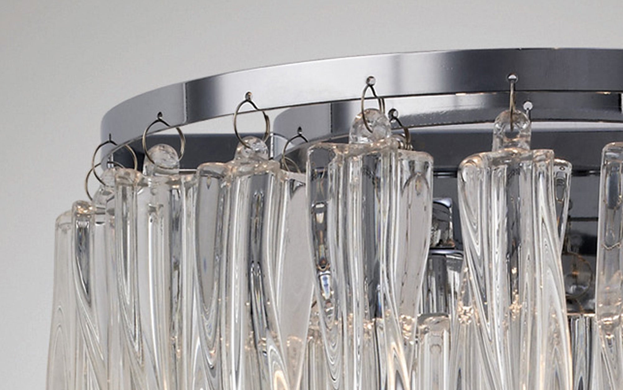 Diyas - Tropez Wall Lamp 2 Light G9 Polished Chrome/Glass - Luminosity Designs Ltd