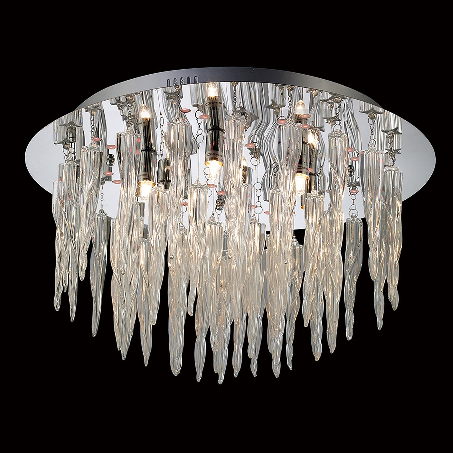 Tropez Ceiling 6 Light G9 With RGB LEDs And Remote Control Polished Chrome/Glass