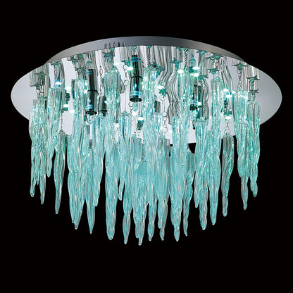 Tropez Ceiling 6 Light G9 With RGB LEDs And Remote Control Polished Chrome/Glass