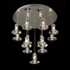 Diyas - Troy Pendant Round 13 Light G4 Polished Chrome/Crystal - Luminosity Designs Ltd