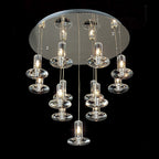 Diyas - Troy Pendant Round 13 Light G4 Polished Chrome/Crystal - Luminosity Designs Ltd