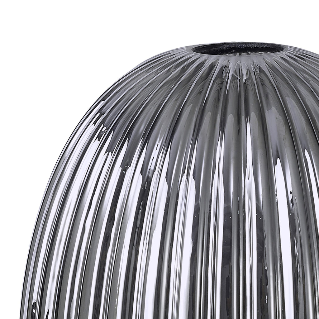 Luminosity Designs - Tubular Almond Pendulum Ribbed Glass Shades - Luminosity Designs Ltd