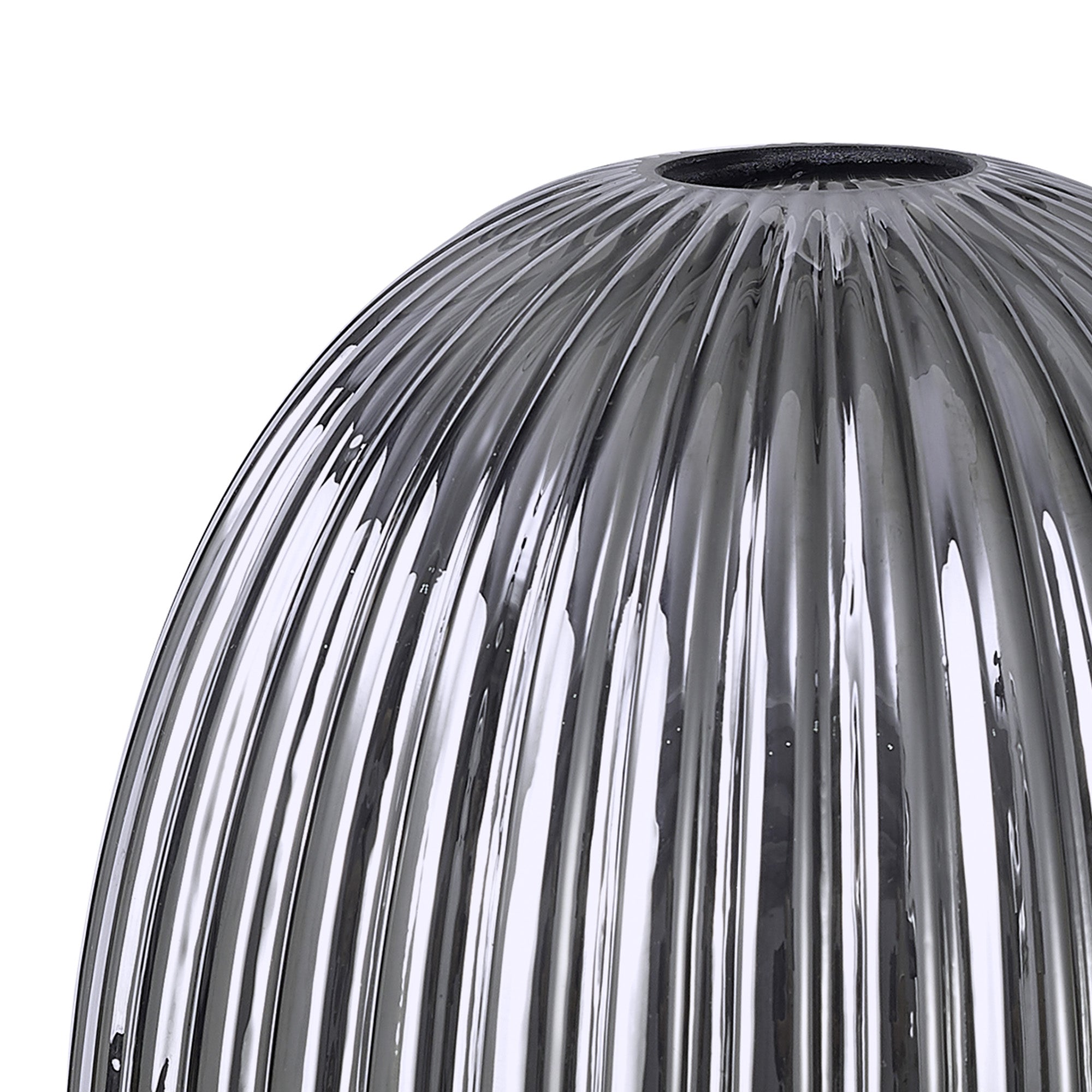 Luminosity Designs - Tubular Almond Pendulum Ribbed Glass Shades - Luminosity Designs Ltd