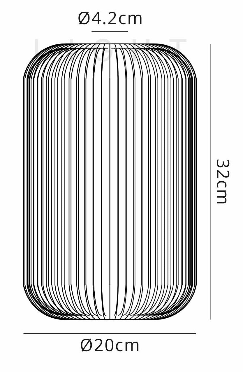 Luminosity Designs - Tubular Pendulum Ribbed Glass Shades - Luminosity Designs Ltd