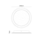 Mantra - Tulum Ceiling Light, 24W LED, 3000 - 6000K Remote Controlled, 1800lm, White, 3yrs Warranty - Luminosity Designs Ltd