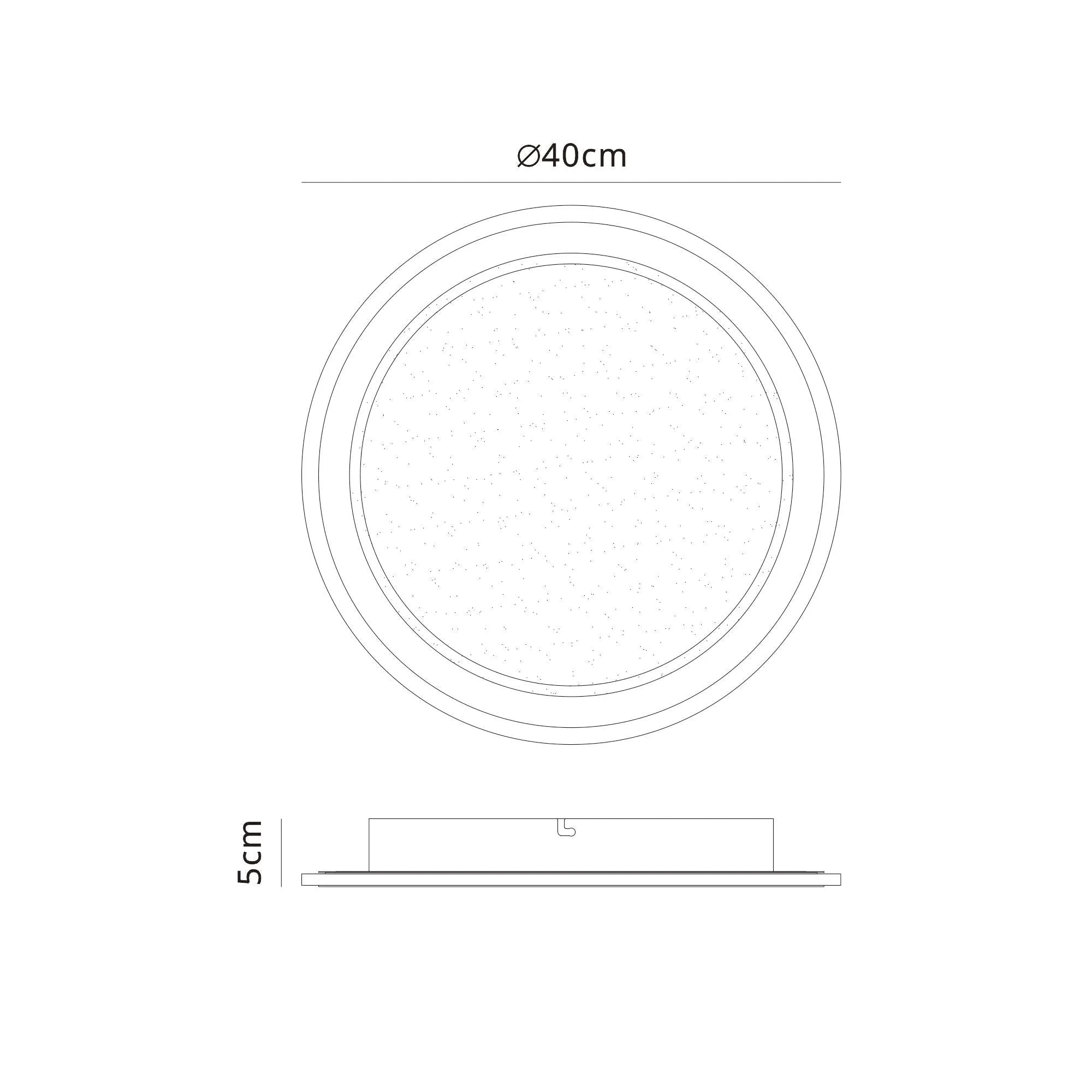 Mantra - Tulum Ceiling Light, 24W LED, 3000 - 6000K Remote Controlled, 1800lm, White, 3yrs Warranty - Luminosity Designs Ltd