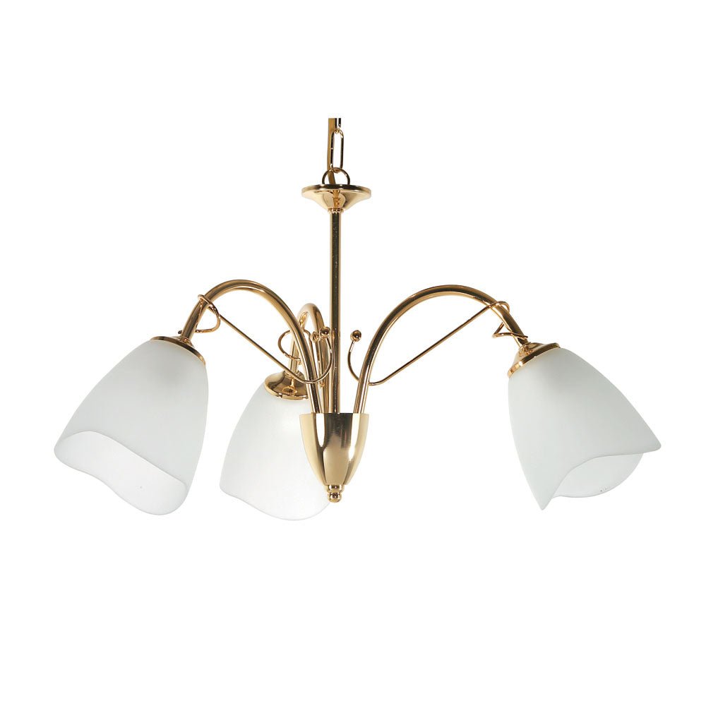 Oaks Lighting - Turin 3 Light Traditional Style Ceiling Fitting Pendant or Semi Flush, 3 x E14 - Luminosity Designs Ltd