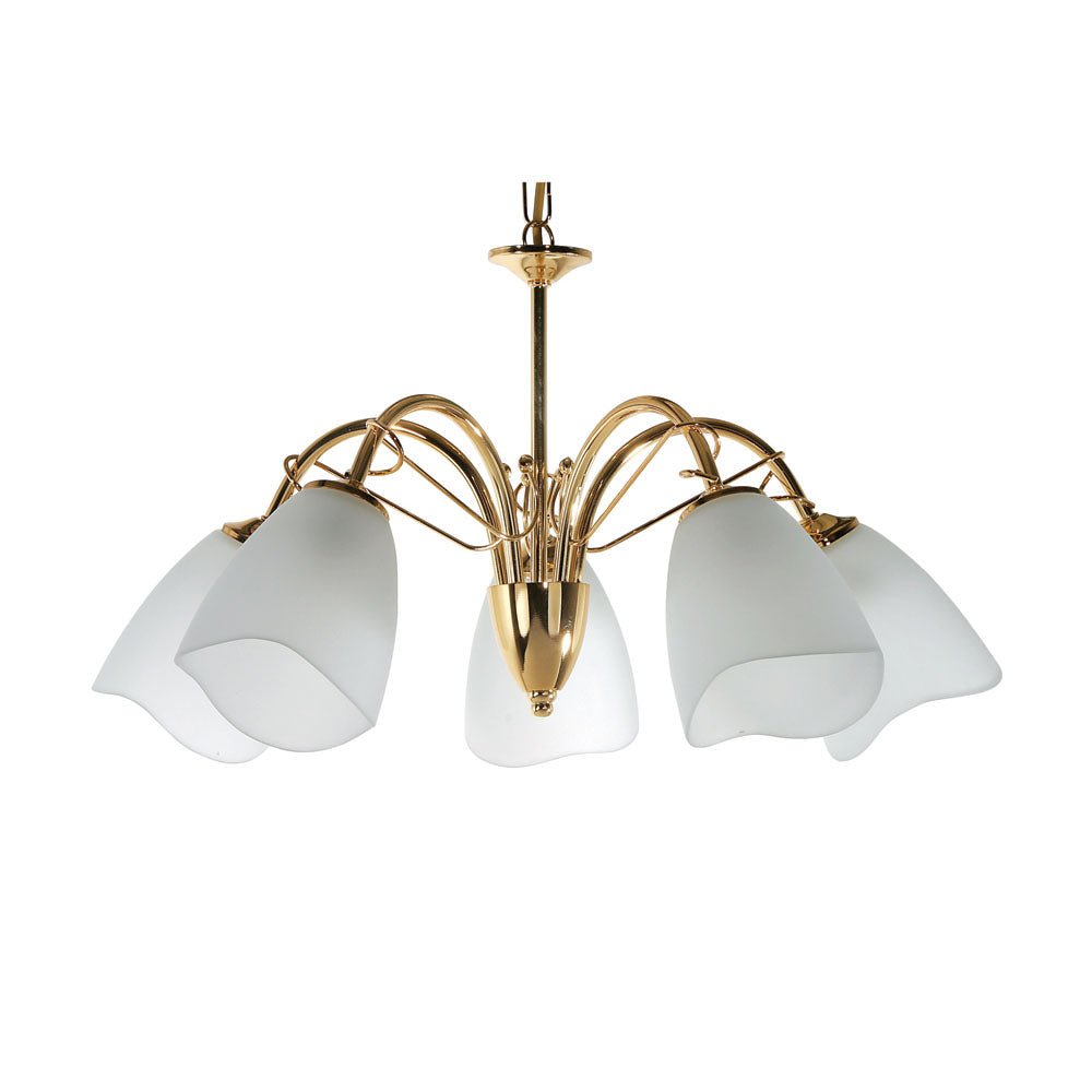 Oaks Lighting - Turin 5 Light Traditional Style Ceiling Fitting Pendant or Semi Flush, 5 x E14 - Luminosity Designs Ltd
