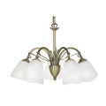 Oaks Lighting - Turin 5 Light Traditional Style Ceiling Fitting Pendant or Semi Flush, 5 x E14 - Luminosity Designs Ltd