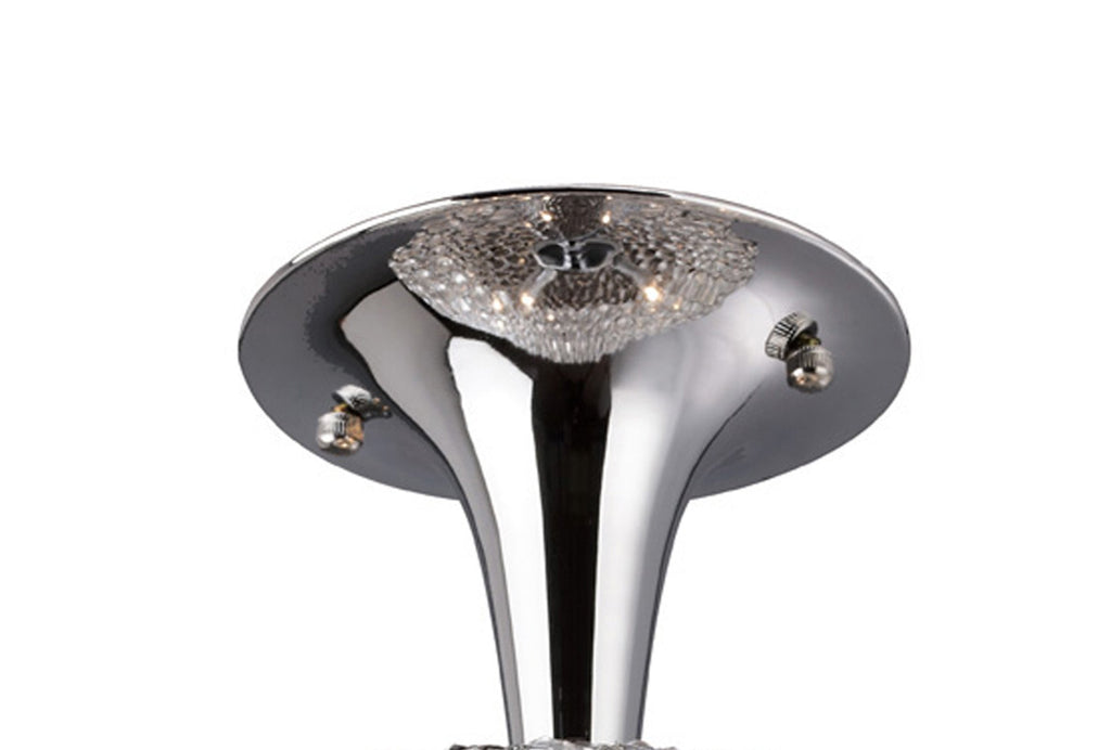 Diyas - Vado Semi Ceiling 3 Light G9 Polished Chrome/Crystal - Luminosity Designs Ltd