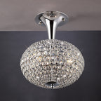 Diyas - Vado Semi Ceiling 3 Light G9 Polished Chrome/Crystal - Luminosity Designs Ltd