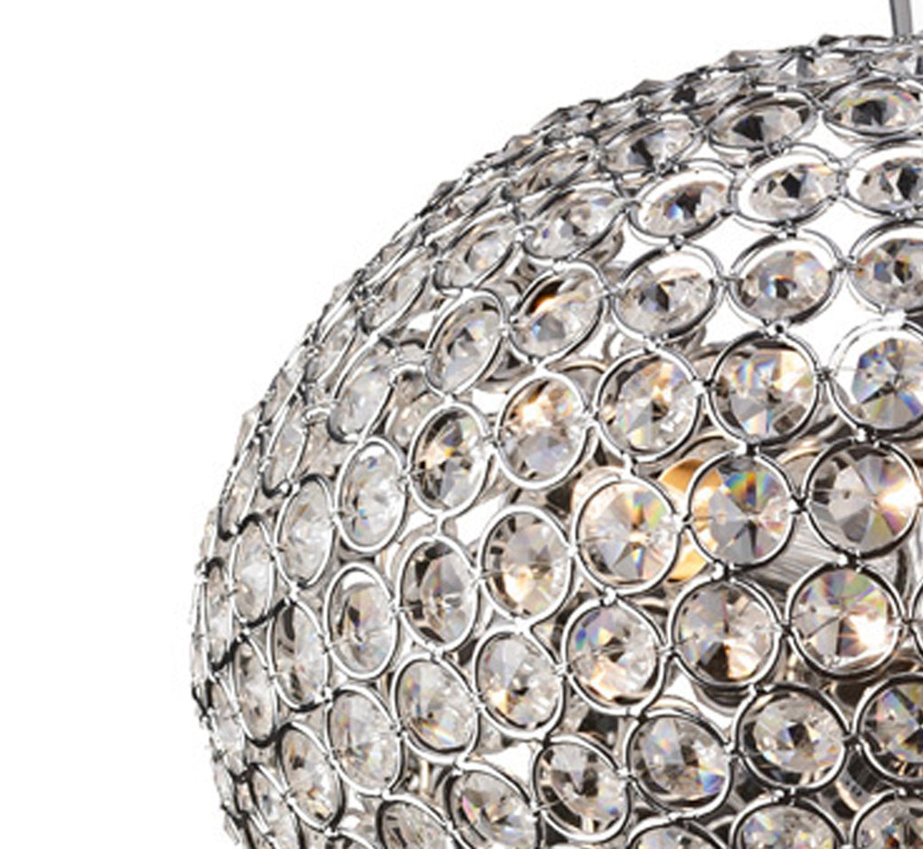 Diyas - Vado Semi Ceiling 3 Light G9 Polished Chrome/Crystal - Luminosity Designs Ltd