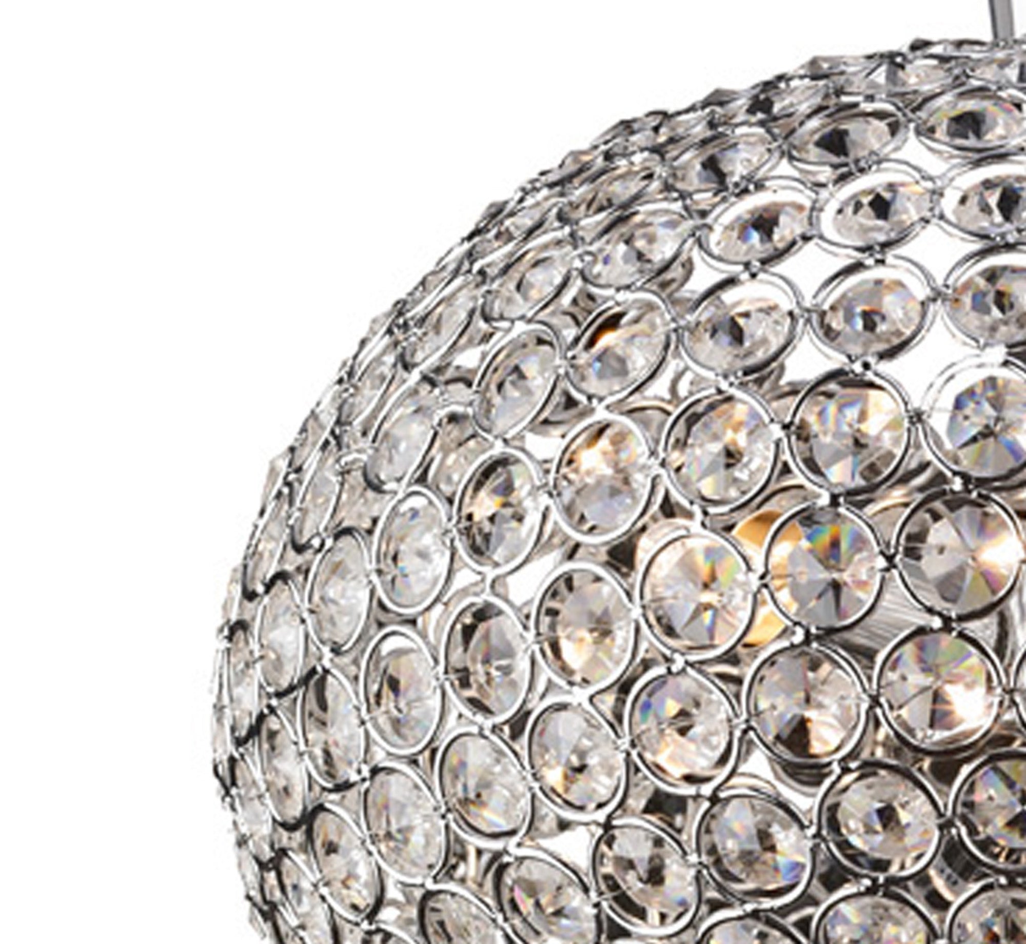 Diyas - Vado Semi Ceiling 3 Light G9 Polished Chrome/Crystal - Luminosity Designs Ltd