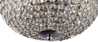 Diyas - Vado Semi Ceiling 3 Light G9 Polished Chrome/Crystal - Luminosity Designs Ltd