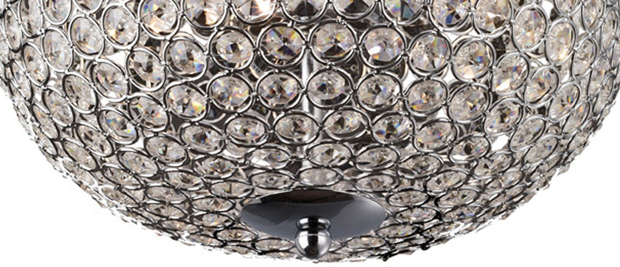 Diyas - Vado Semi Ceiling 3 Light G9 Polished Chrome/Crystal - Luminosity Designs Ltd