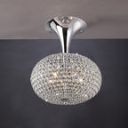 Diyas - Vado Semi Ceiling 5 Light G9 Polished Chrome/Crystal - Luminosity Designs Ltd