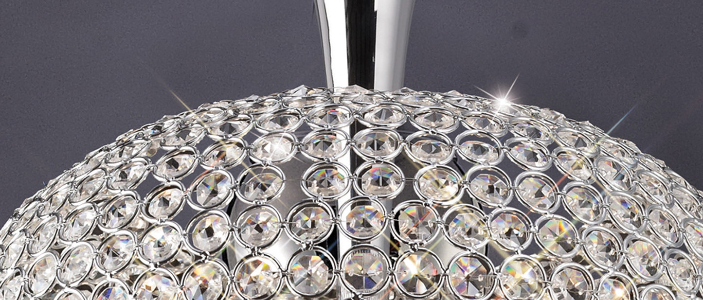 Vado Semi Ceiling 5 Light G9 Polished Chrome/Crystal