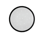 RL - Varda Dimmable Sparkle Flush Ceiling Light with Crystal Effect Edge - Remote Control and Timer Function - Luminosity Designs Ltd