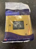 Trendiswitch - Varilight Brass Double rope edge Switch With Black Inserts - Luminosity Designs Ltd