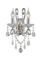 Diyas - Vela Wall Lamp Switched 2 Light E14 Polished Crystal - Luminosity Designs Ltd