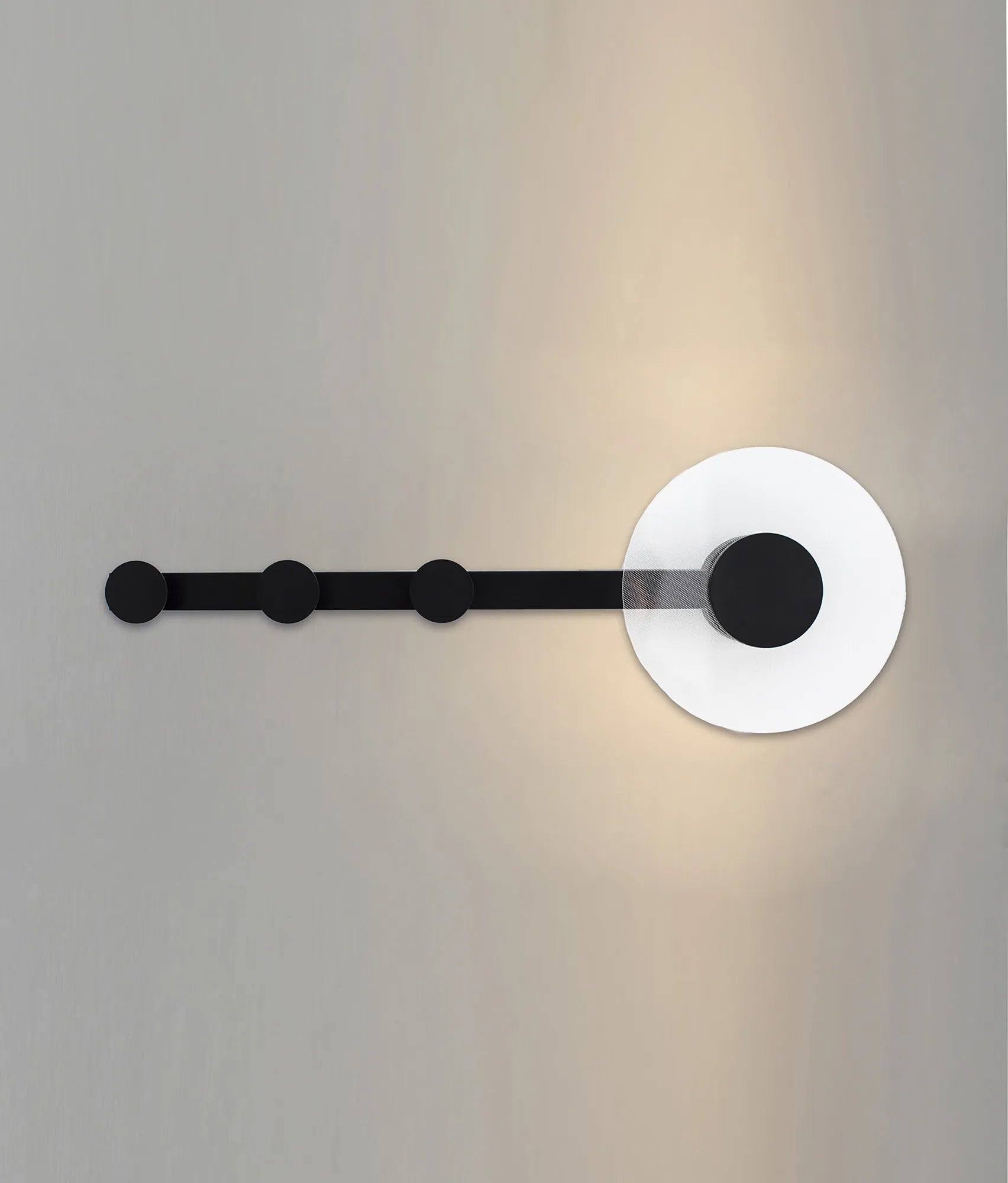 Mantra Fusion - Venus Wall Lamp Coat Rack With Integrated Warm White LED Light - Luminosity Designs Ltd