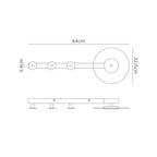 Mantra Fusion - Venus Wall Lamp Coat Rack With Integrated Warm White LED Light - Luminosity Designs Ltd