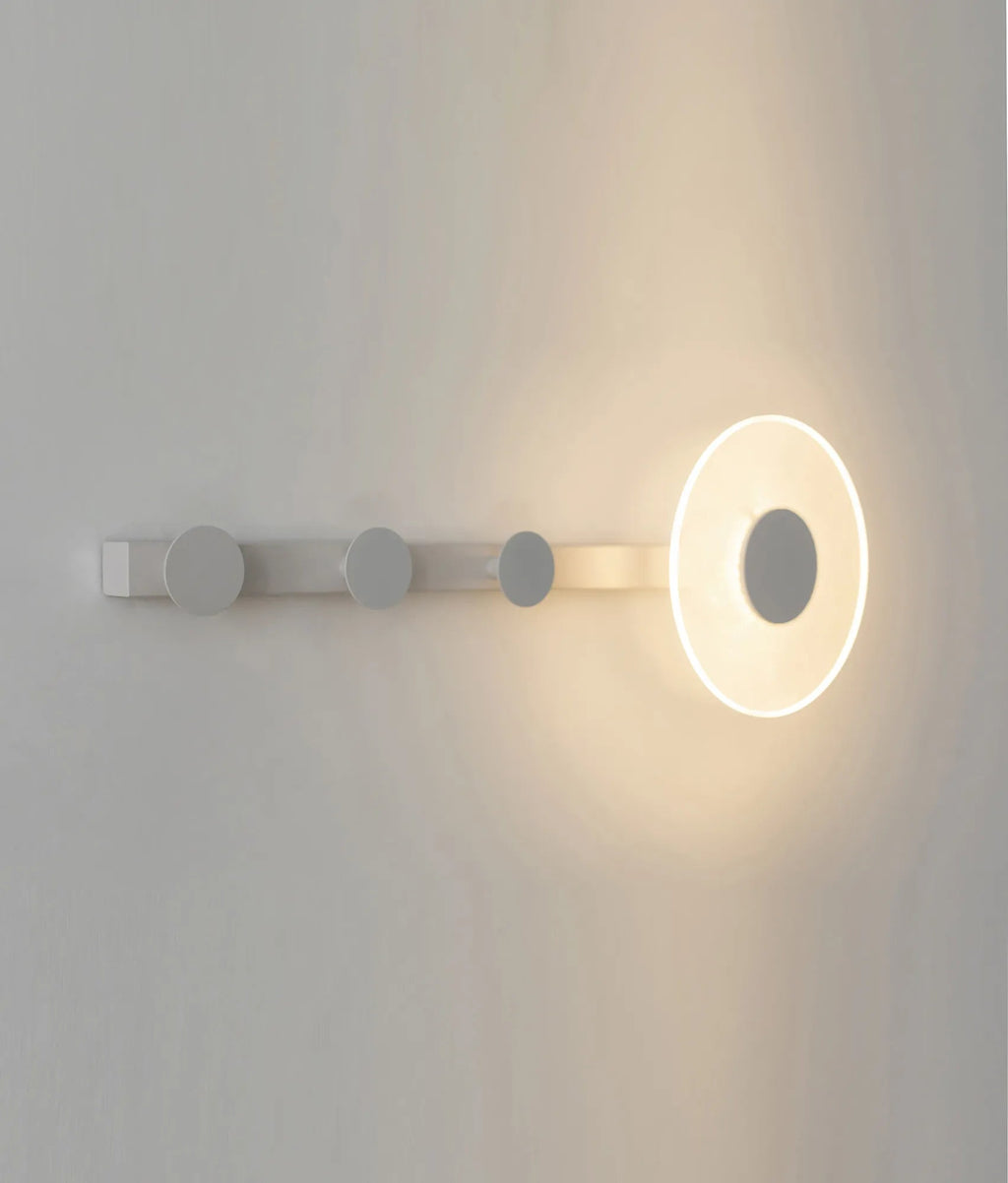 Mantra Fusion - Venus Wall Lamp Coat Rack With Integrated Warm White LED Light - Luminosity Designs Ltd