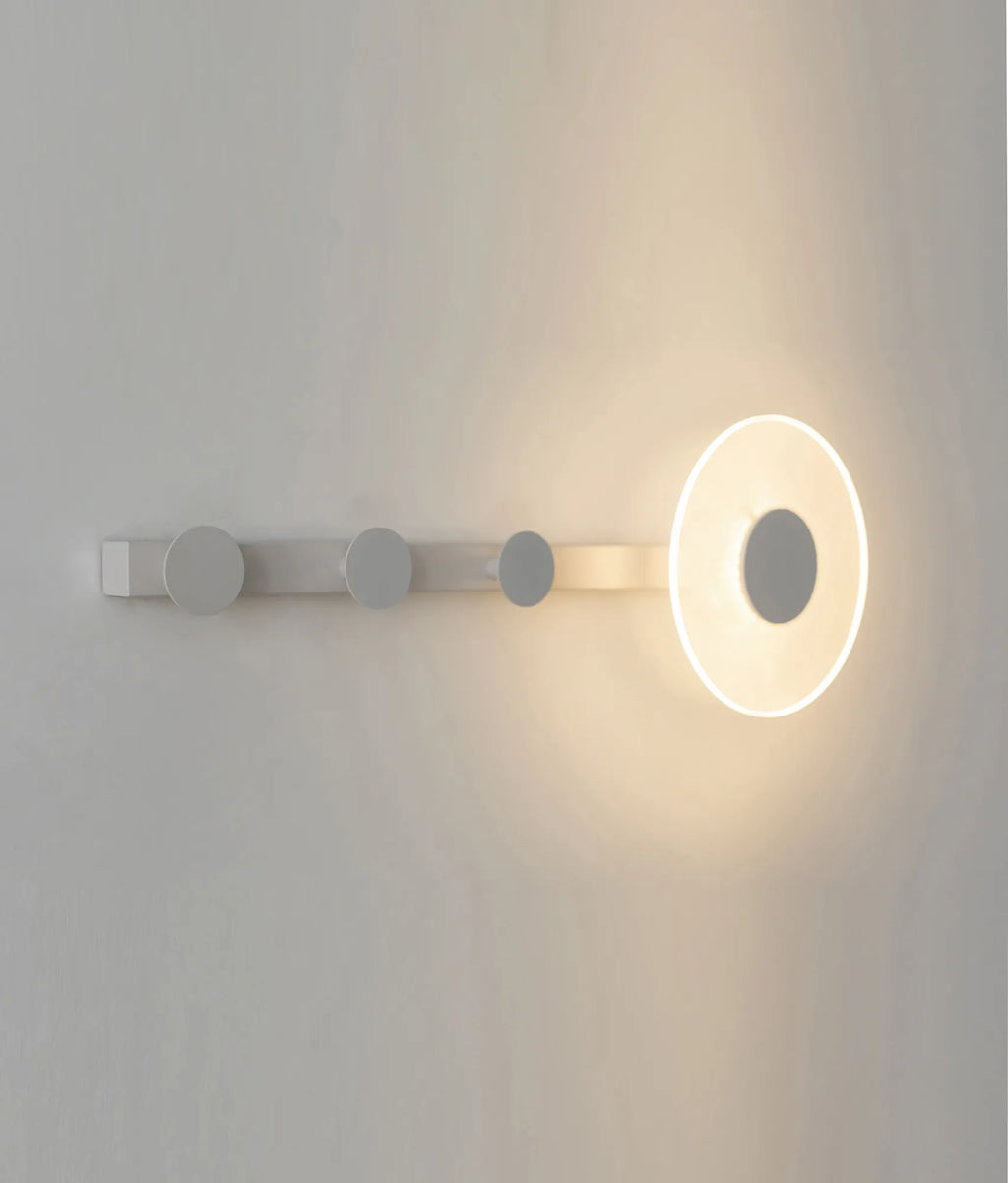 Venus Wall Lamp Coat Rack With Integrated Warm White LED Light