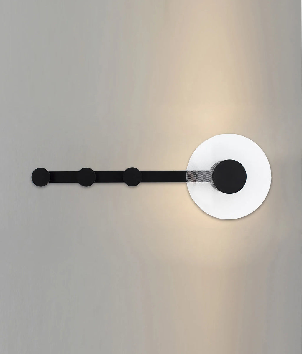 Venus Wall Lamp Coat Rack With Integrated Warm White LED Light