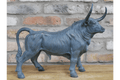 Luminosity Designs - Verdigris Blackened Bronze Bull Ornament - Luminosity Designs Ltd