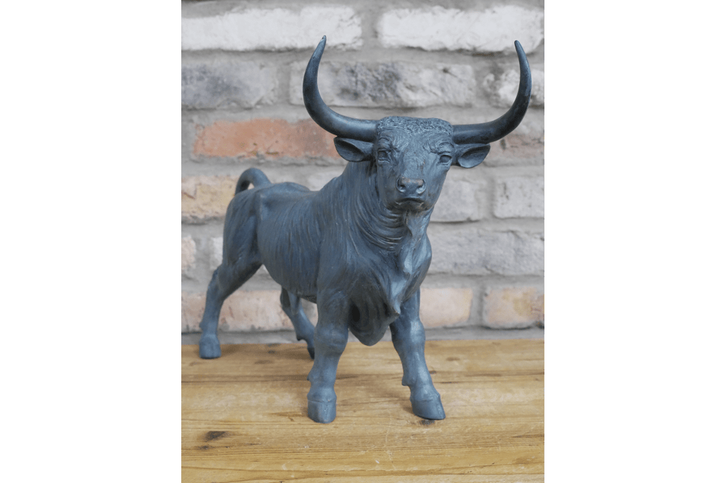 Luminosity Designs - Verdigris Blackened Bronze Bull Ornament - Luminosity Designs Ltd