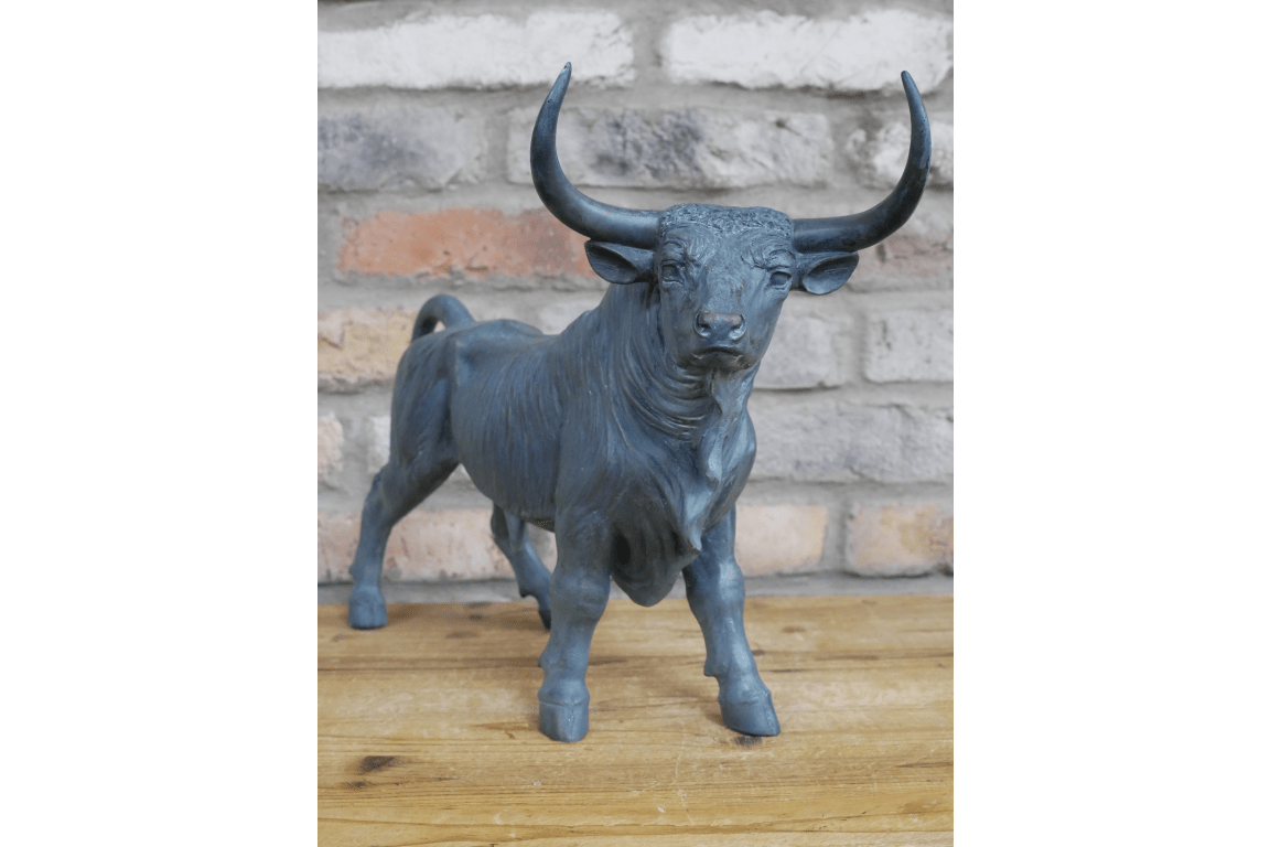 Luminosity Designs - Verdigris Blackened Bronze Bull Ornament - Luminosity Designs Ltd