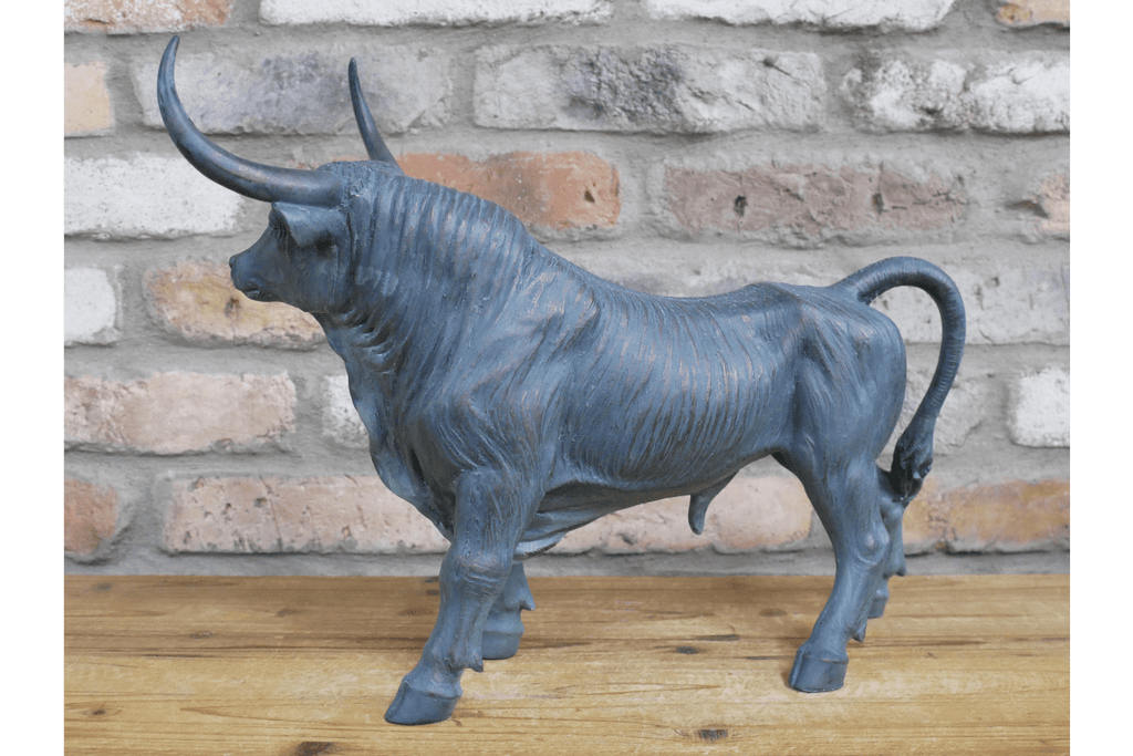 Luminosity Designs - Verdigris Blackened Bronze Bull Ornament - Luminosity Designs Ltd