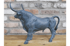 Luminosity Designs - Verdigris Blackened Bronze Bull Ornament - Luminosity Designs Ltd