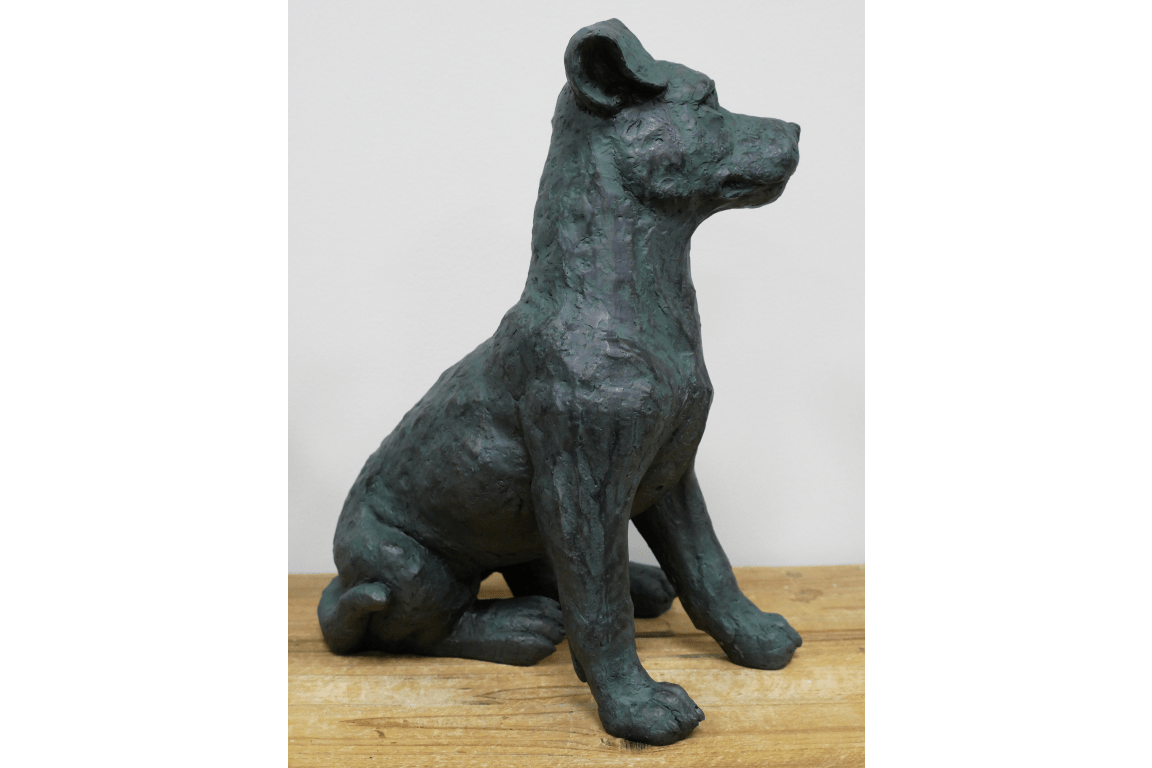 Luminosity Designs - Verdigris Bronze Dog Ornament - Luminosity Designs Ltd