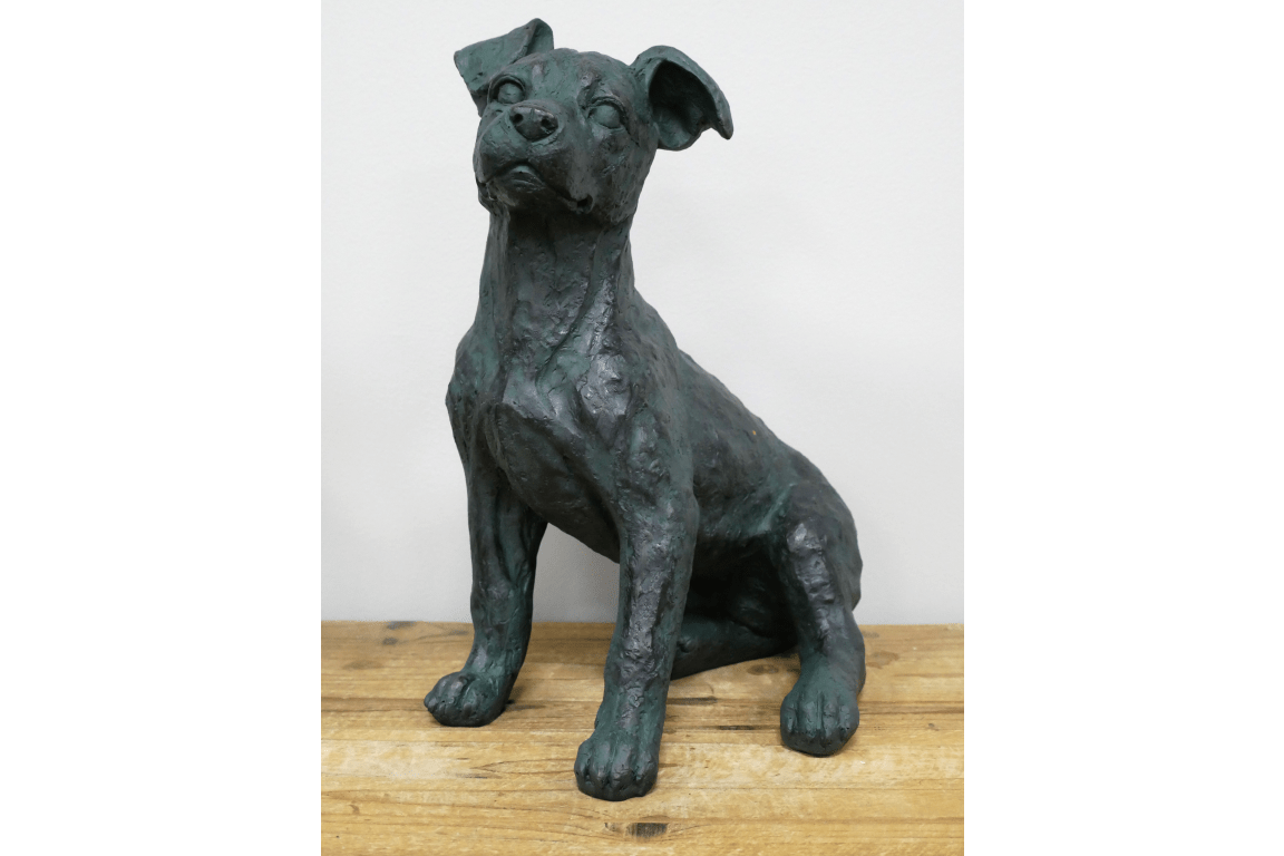 Luminosity Designs - Verdigris Bronze Dog Ornament - Luminosity Designs Ltd