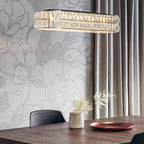 Endon - Verina Linear Pendant in Crystal and Chrome with Integrated LED - Luminosity Designs Ltd