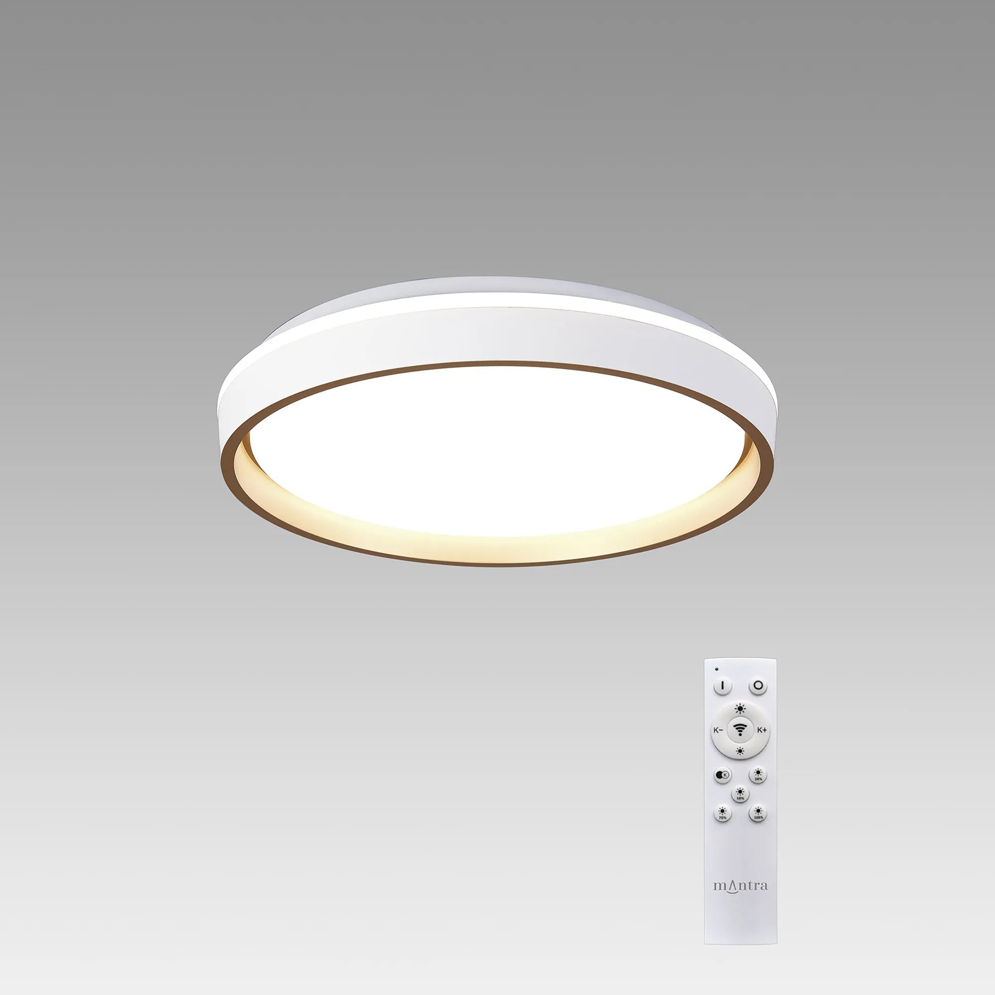 Mantra Fusion - Verona 40cm Round Ceiling 40W LED With Remote Control 2700K - 5000K, 5400lm - Luminosity Designs Ltd