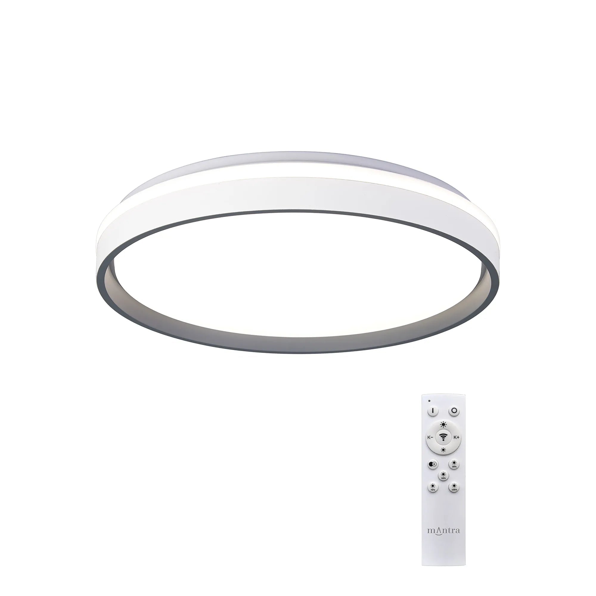 Mantra Fusion - Verona 50cm Round Ceiling 55W LED With Remote Control 2700K - 5000K, 7350lm - Luminosity Designs Ltd