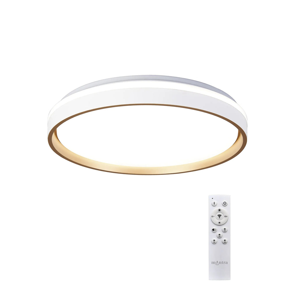 Mantra Fusion - Verona 50cm Round Ceiling 55W LED With Remote Control 2700K - 5000K, 7350lm - Luminosity Designs Ltd