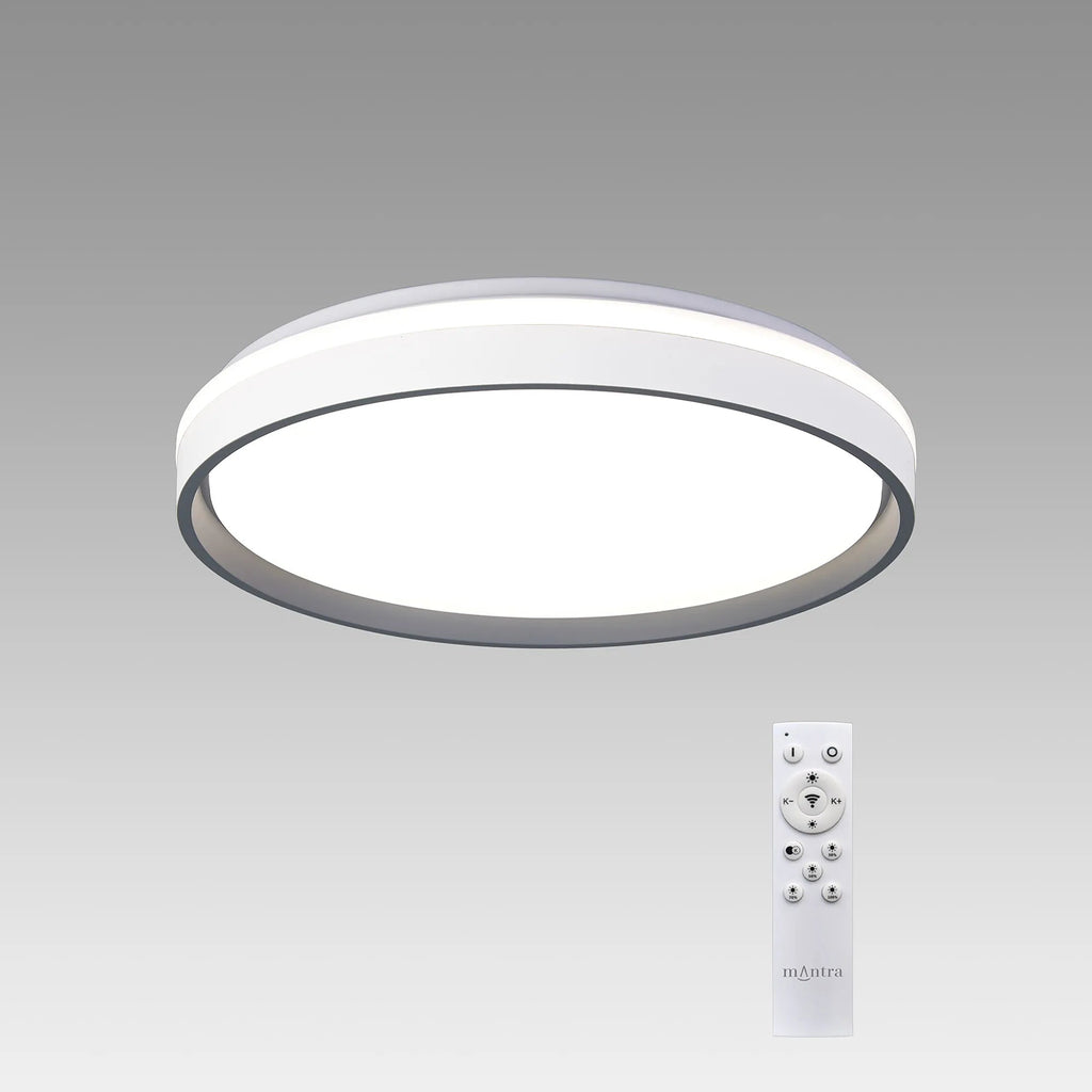 Mantra Fusion - Verona 50cm Round Ceiling 55W LED With Remote Control 2700K - 5000K, 7350lm - Luminosity Designs Ltd