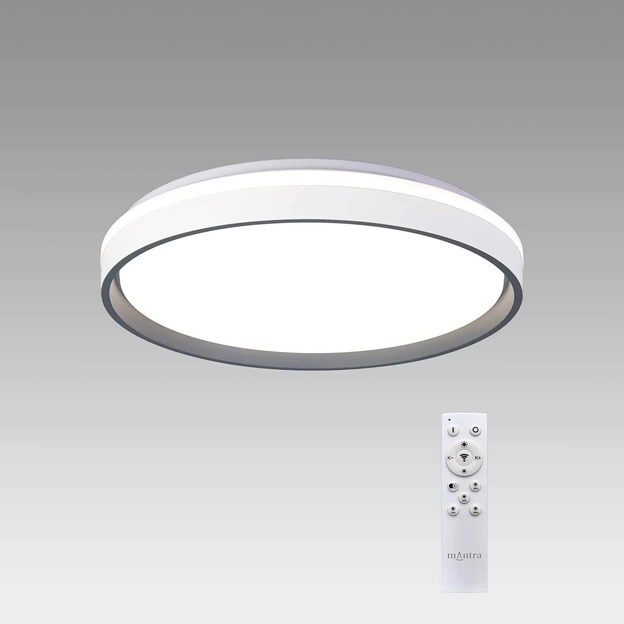 Mantra Fusion - Verona 50cm Round Ceiling 55W LED With Remote Control 2700K - 5000K, 7350lm - Luminosity Designs Ltd