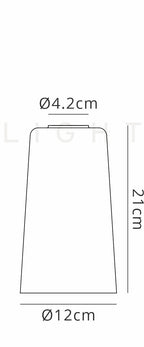 Luminosity Designs Ltd - Verona Long Cylinder Glass - Luminosity Designs Ltd