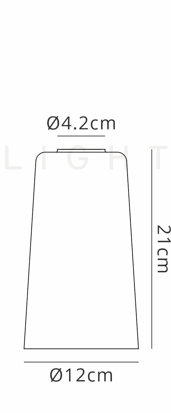 Luminosity Designs Ltd - Verona Long Cylinder Glass - Luminosity Designs Ltd