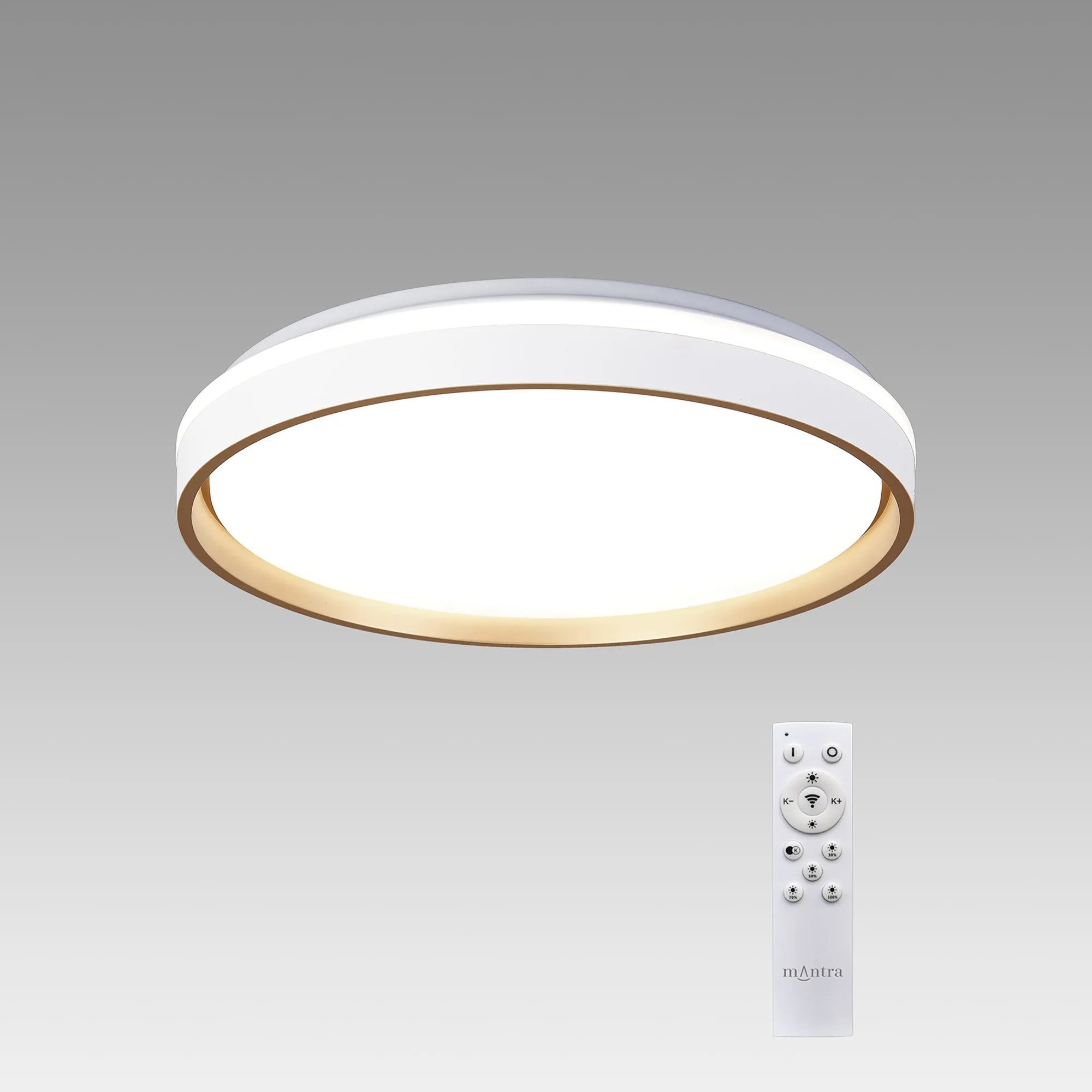 Verona 50cm Round Ceiling 55W LED With Remote Control 2700K-5000K, 7350lm