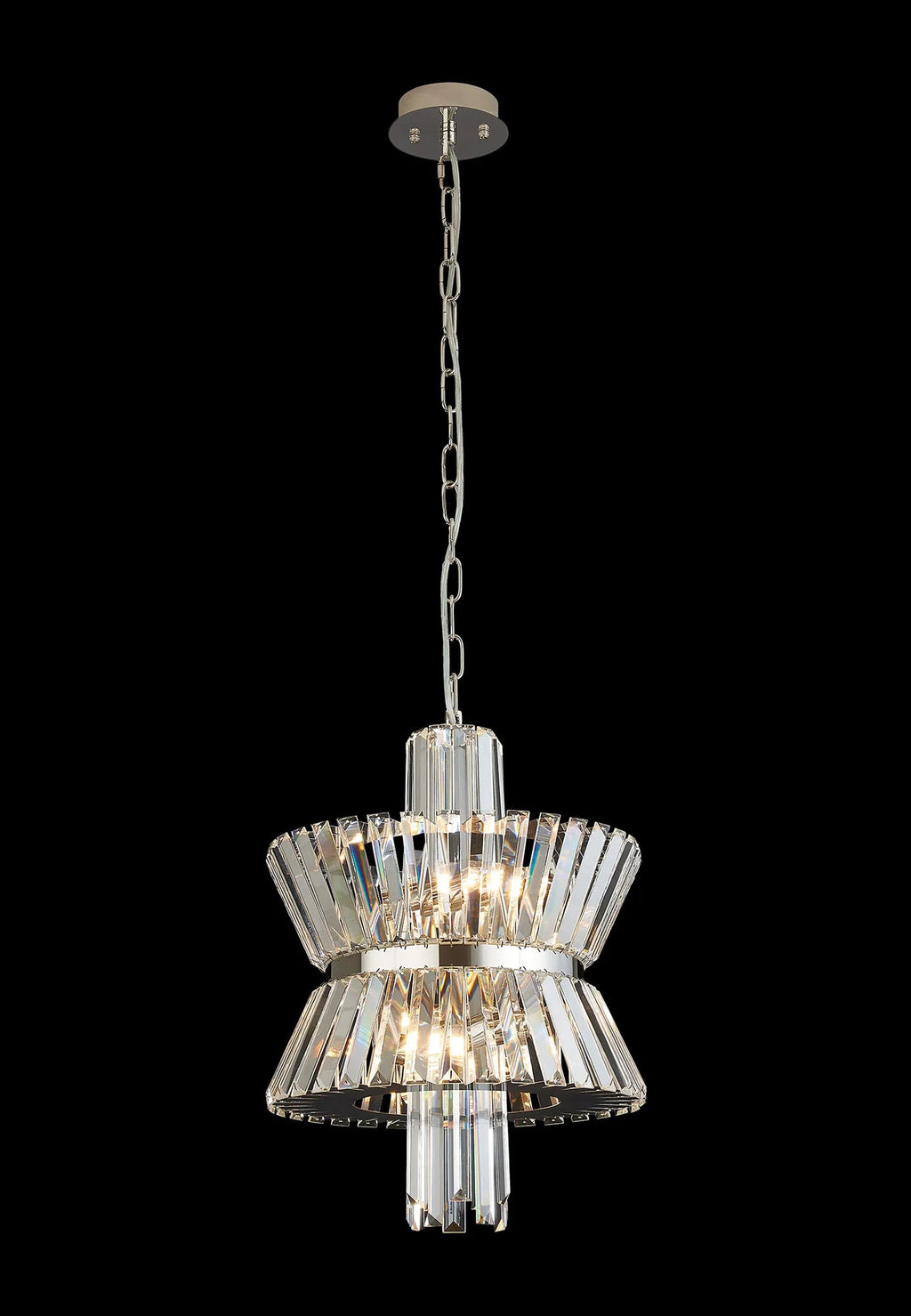 Luminosity Designs Ltd - Vienna 34cm Modern Round Chandelier Pendant, 4 x E14 - Luminosity Designs Ltd