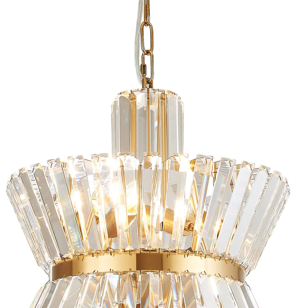 Luminosity Designs Ltd - Vienna 34cm Modern Round Chandelier Pendant, 4 x E14 - Luminosity Designs Ltd