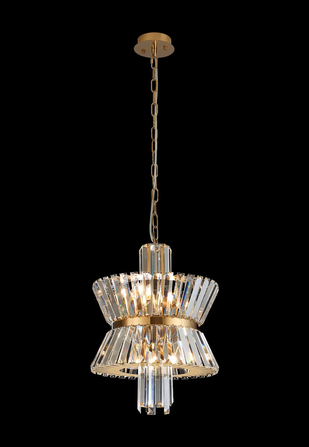 Vienna 34cm Modern Round Chandelier Pendant, 4 x E14
