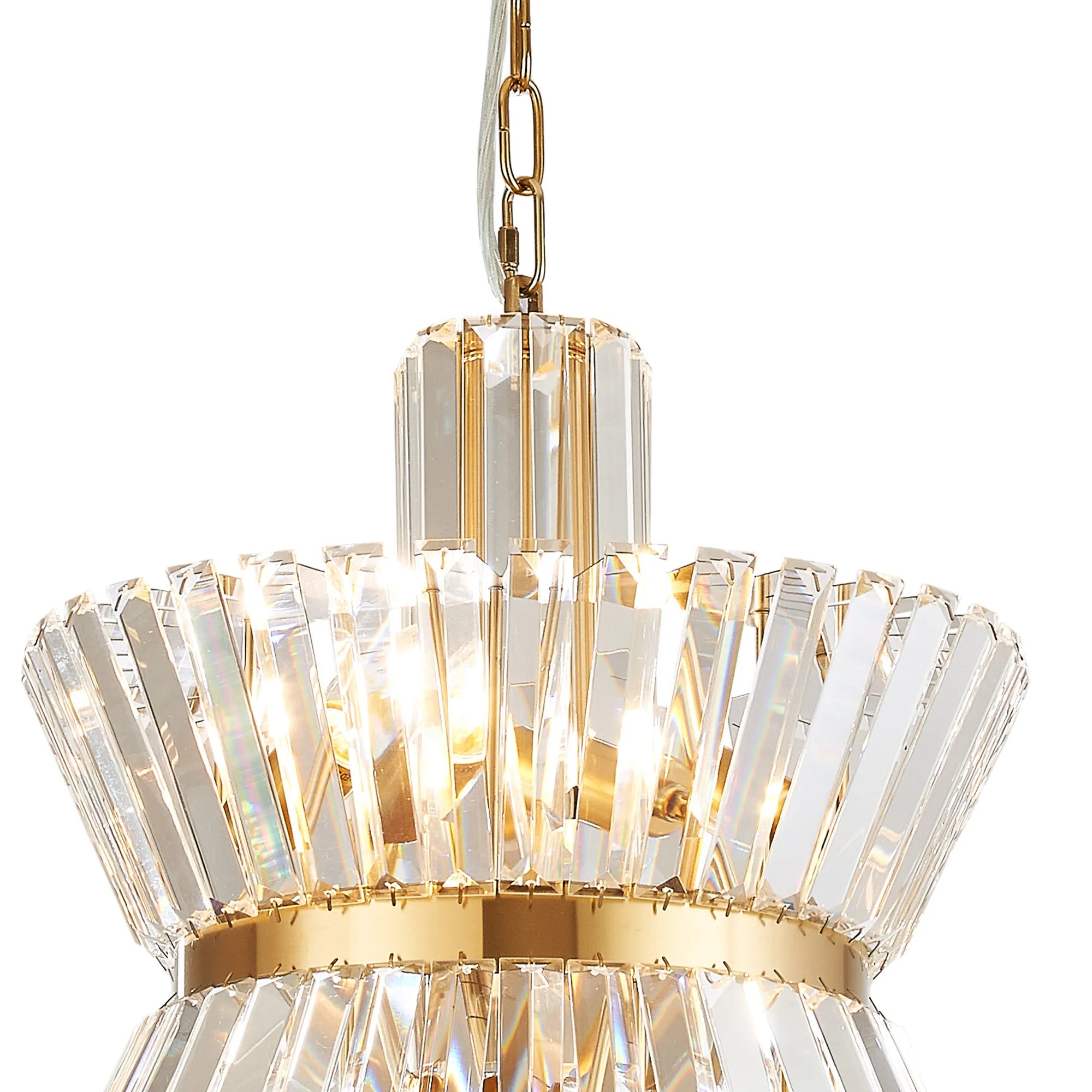 Vienna 34cm Modern Round Chandelier Pendant, 4 x E14